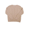 Crawford Crewneck in Keeneland Khaki Cable