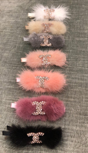 Mink Couture Hair Clip