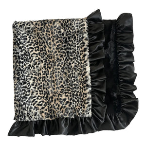 Black Cheetah Blanket