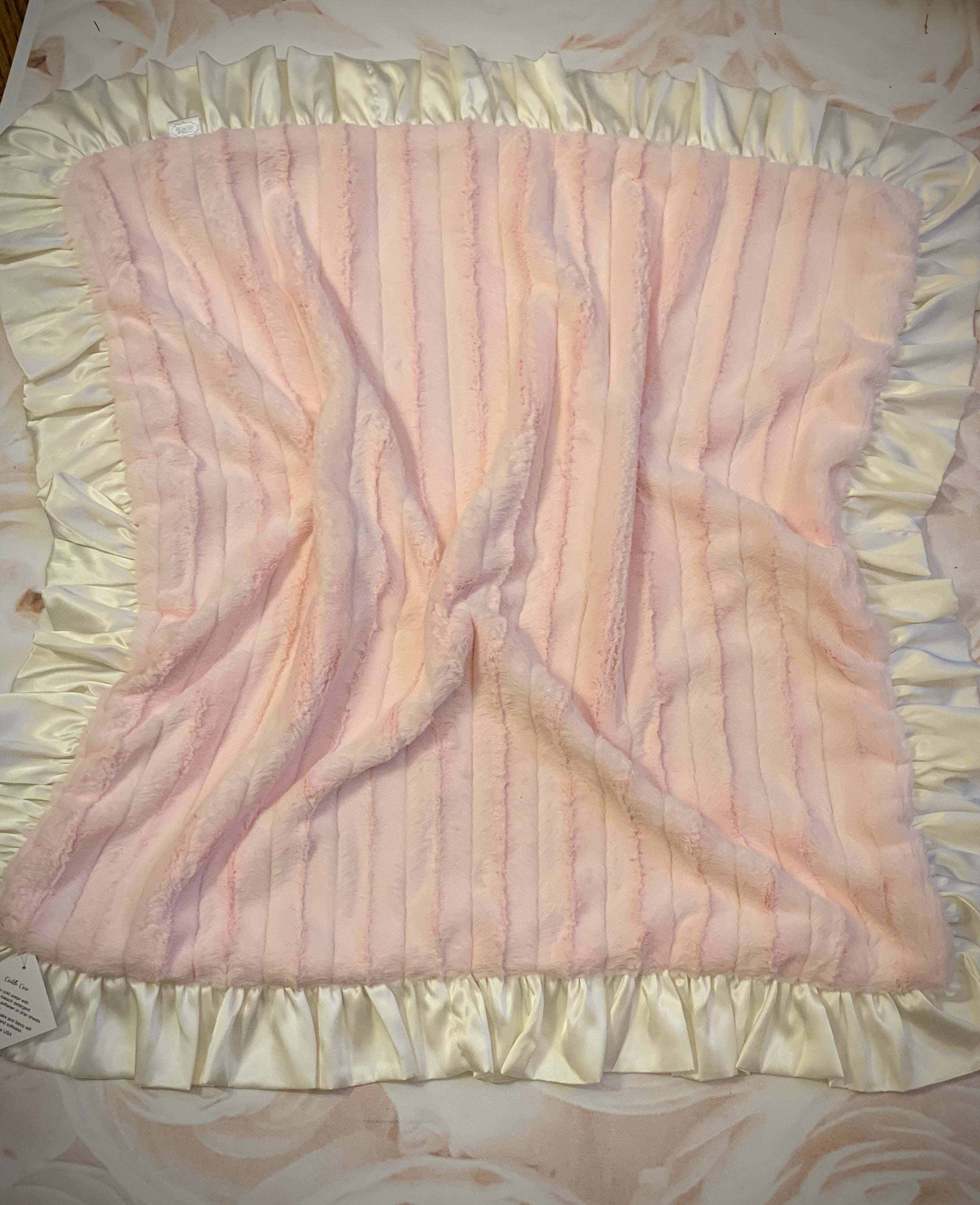 Minky Blanket in Chincilla Pink