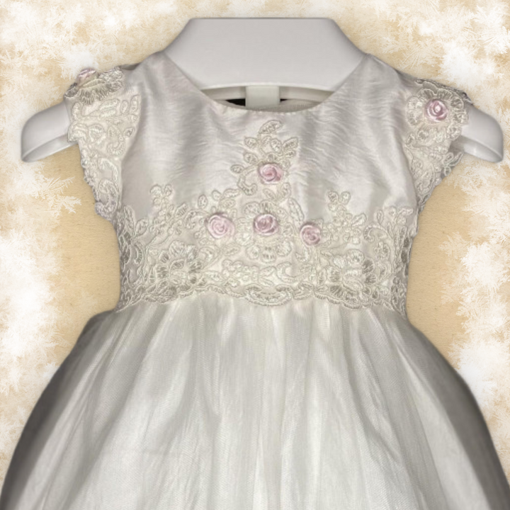 Dupioni Christening Gown