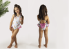 Meia Pata Ice Cream Pattern Bathing Suit
