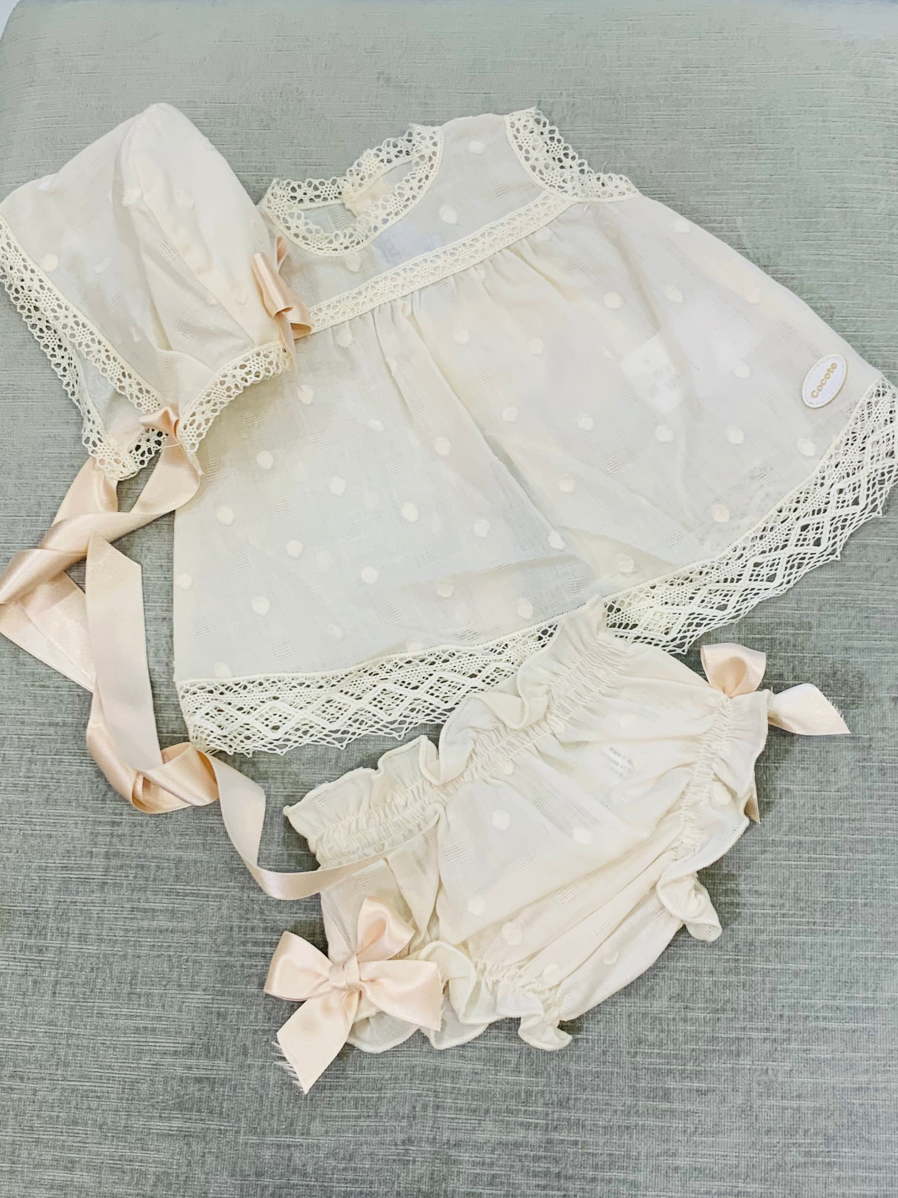 Cream Layette Set