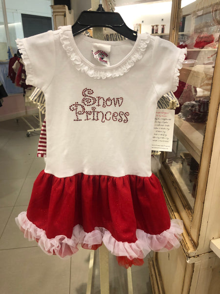 Snow Princess Rhinestone Dress