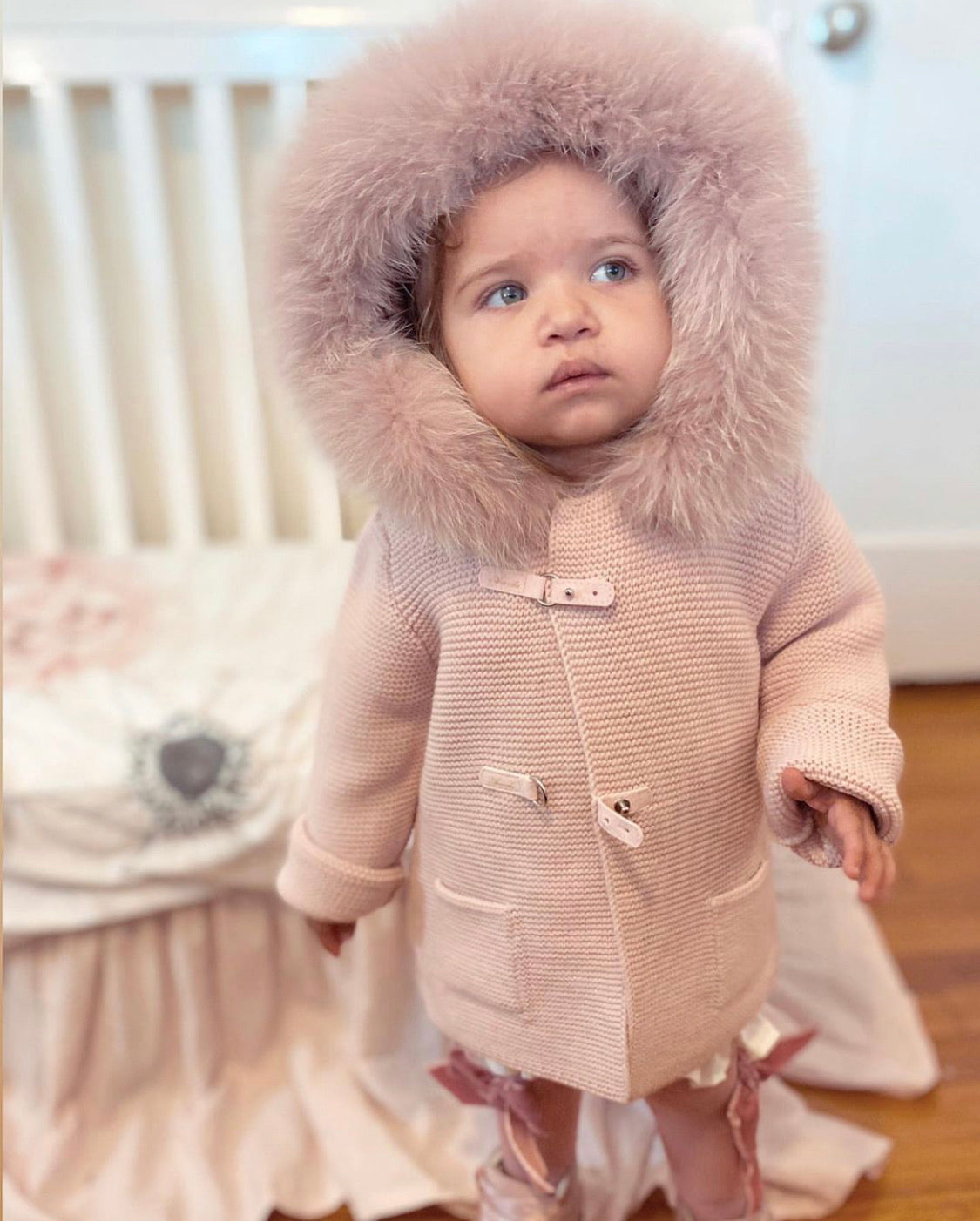 Martin Aranda Knit Jacket with Fur Fox