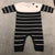 Striped Knit Coverall