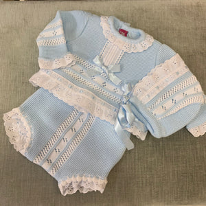 Baby Blue Knit Set