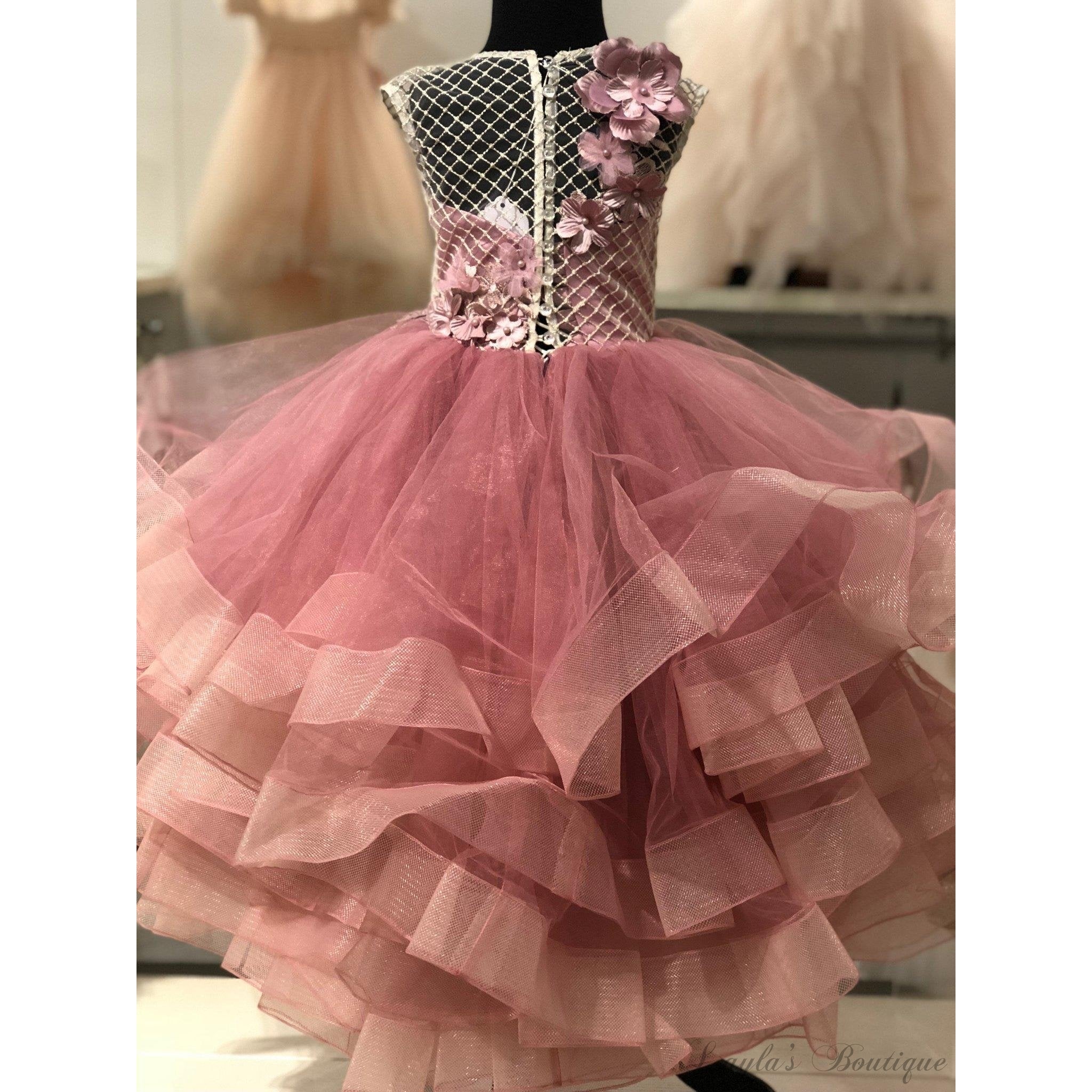 Lilianna Dress In Dusty Rose