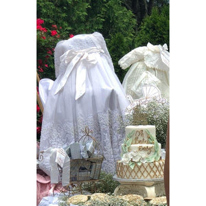 Custom Couture Silk Christening Gown
