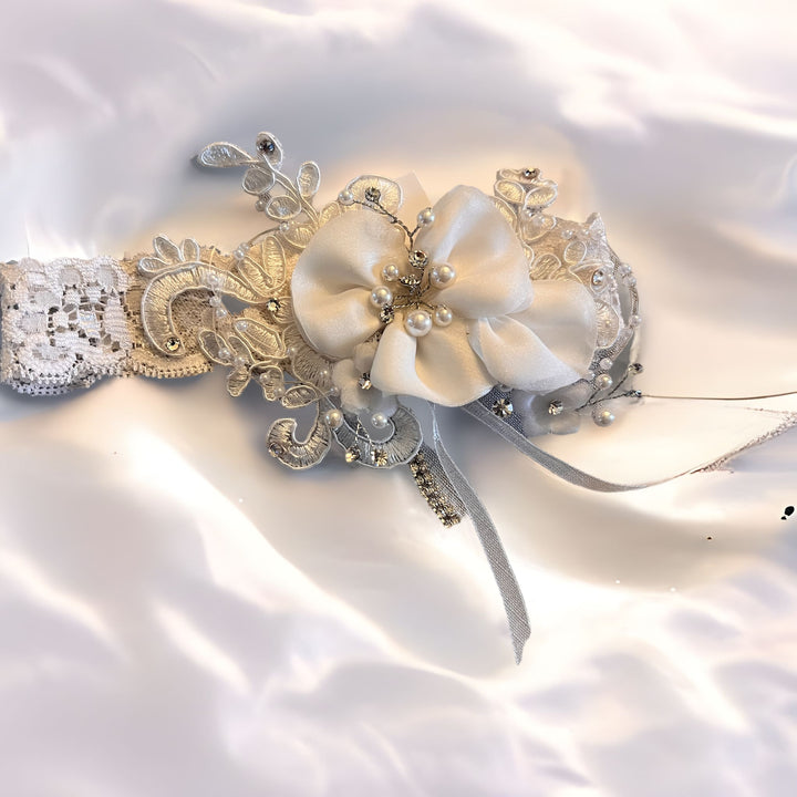 Flower Christening Headband