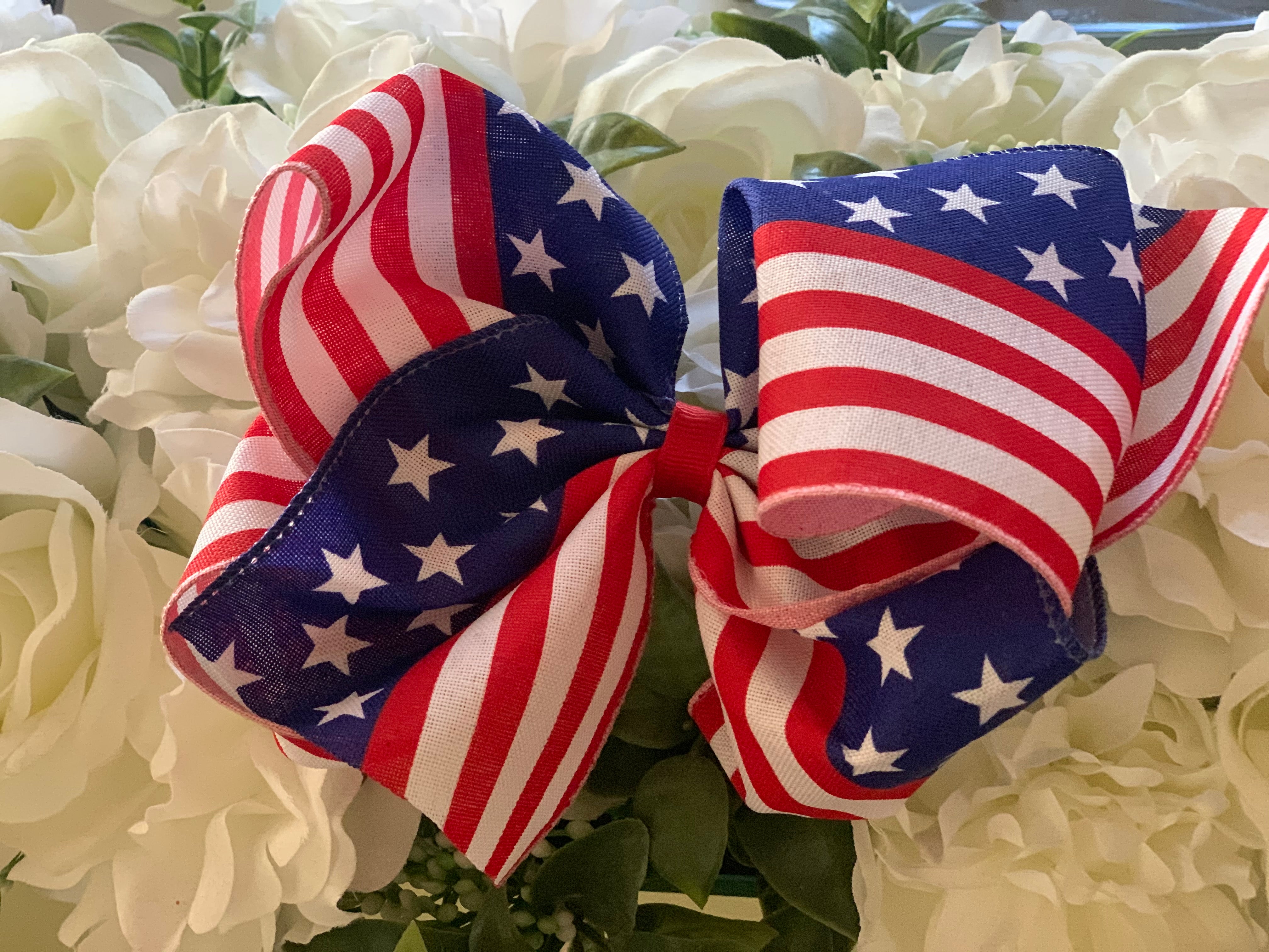 Patriotic Print Bows