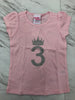 Silver and Pink Birthday Crown Shirt