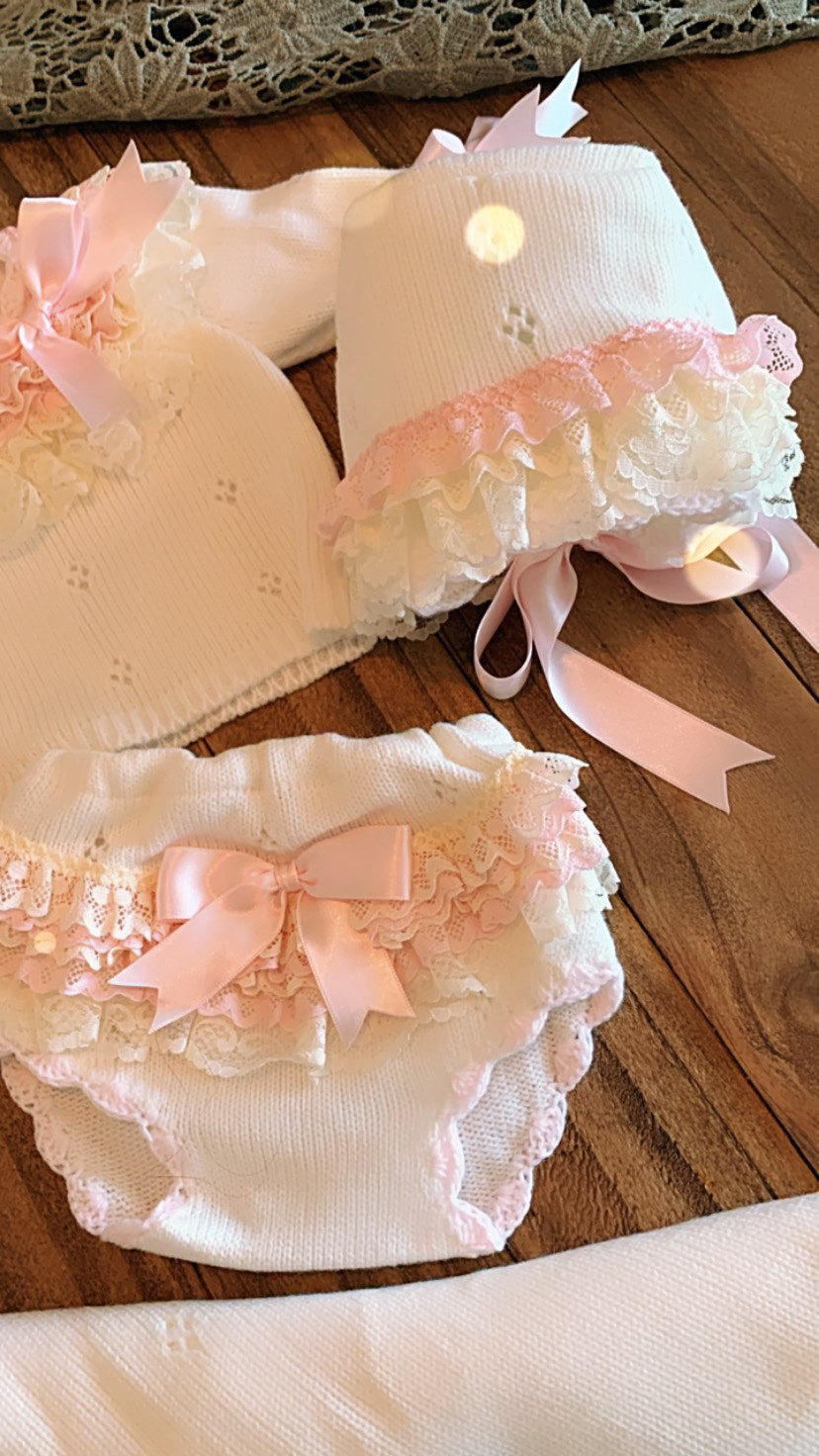 Pink and Cream Blanket