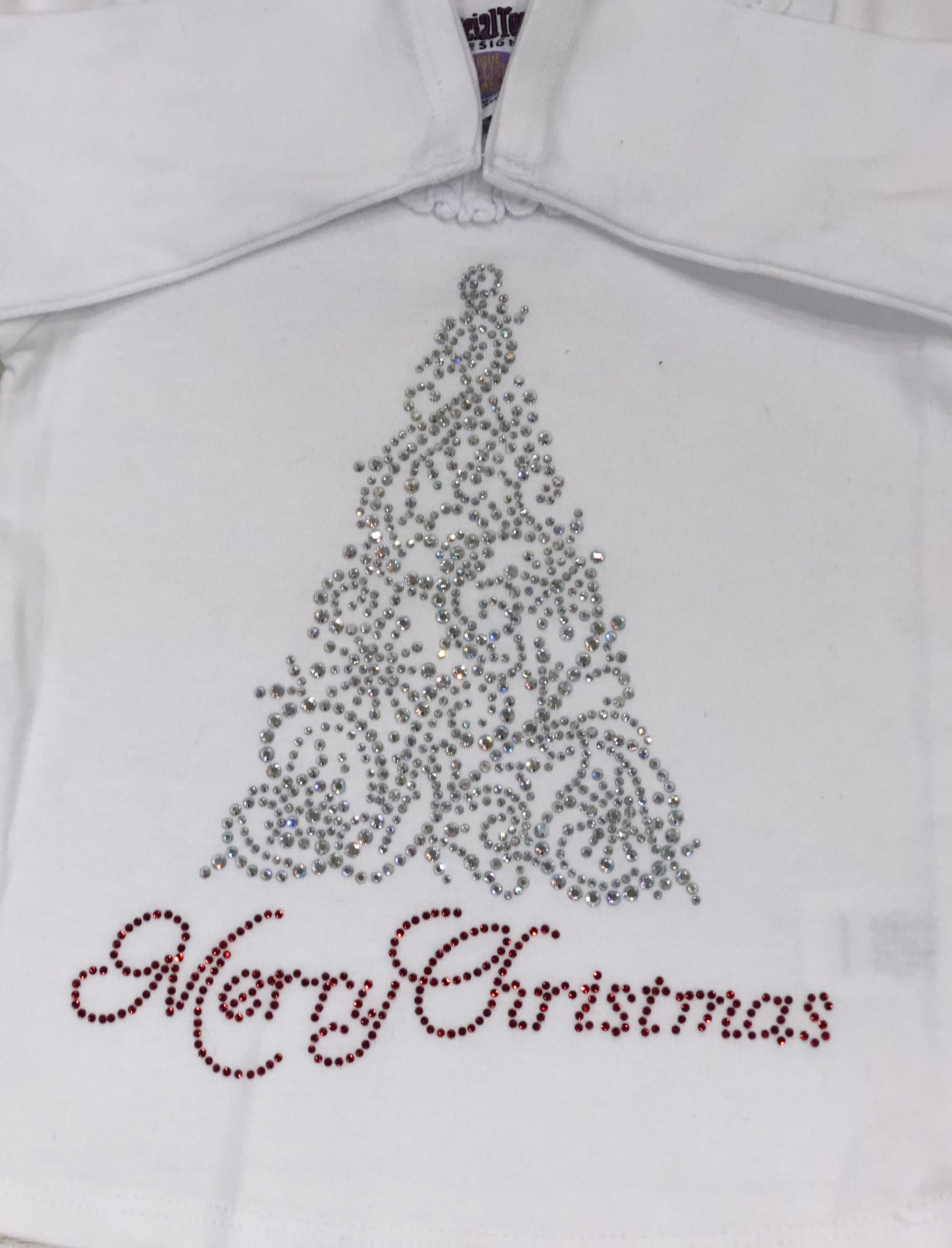 Merry Christmas Rhinestone Tee