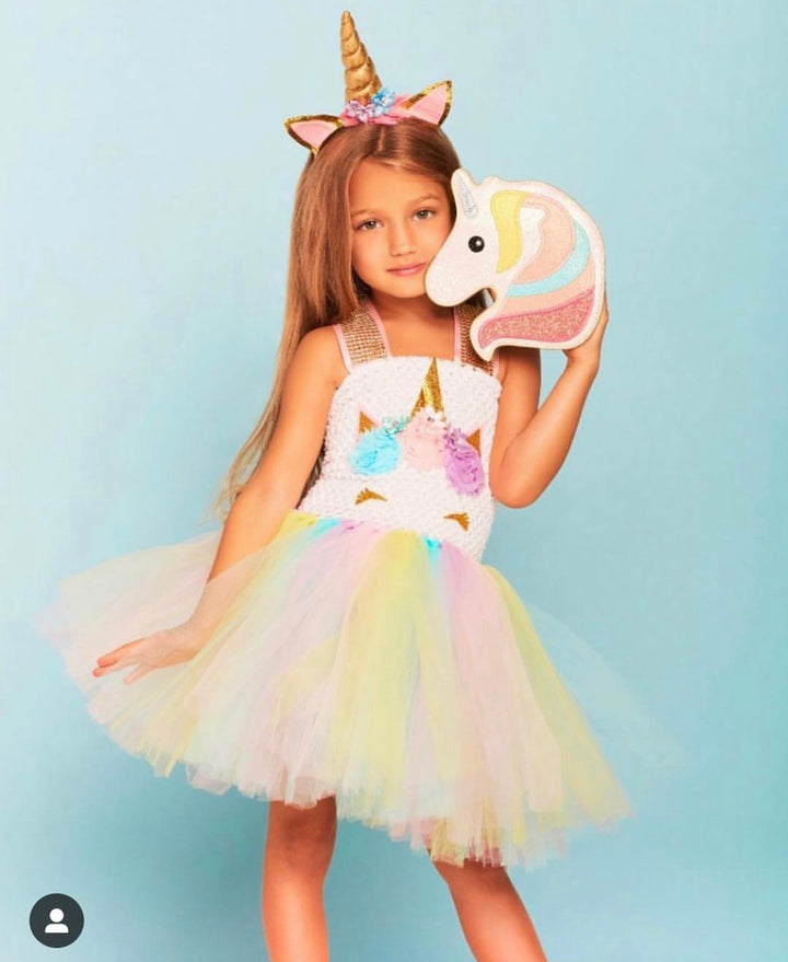 Unicorn Dress and Headband