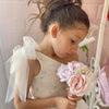 Ivory Angel One Shoulder Tulle Dress