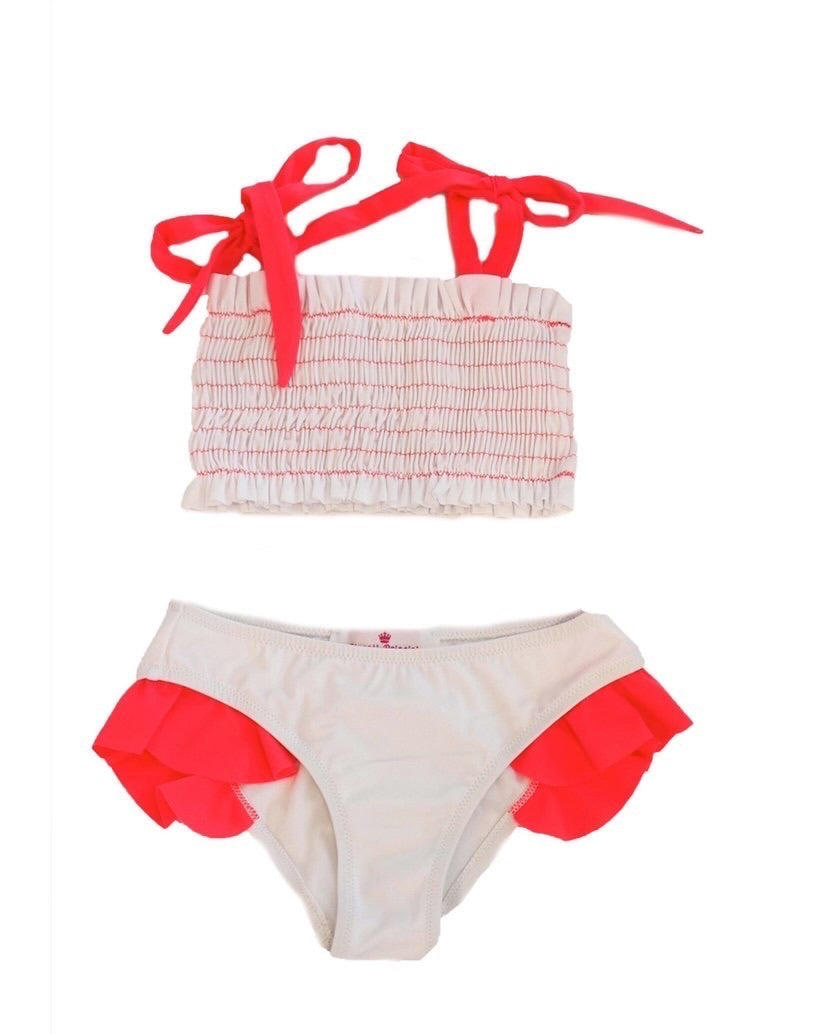 Piccoli White Smocked Dress