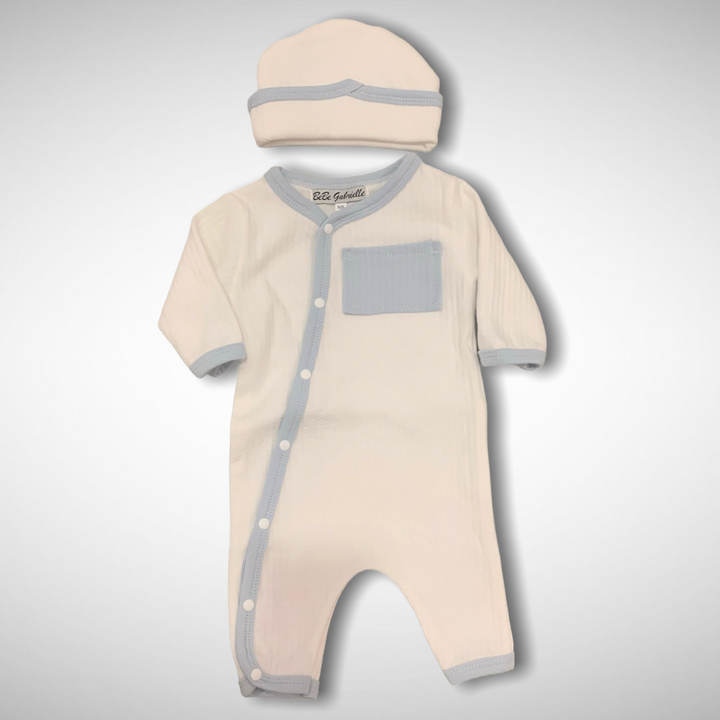 Pique Baby Boy Romper