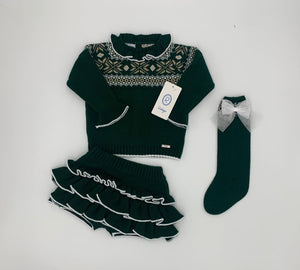 Rahigo Emerald Sweater Knit Dress