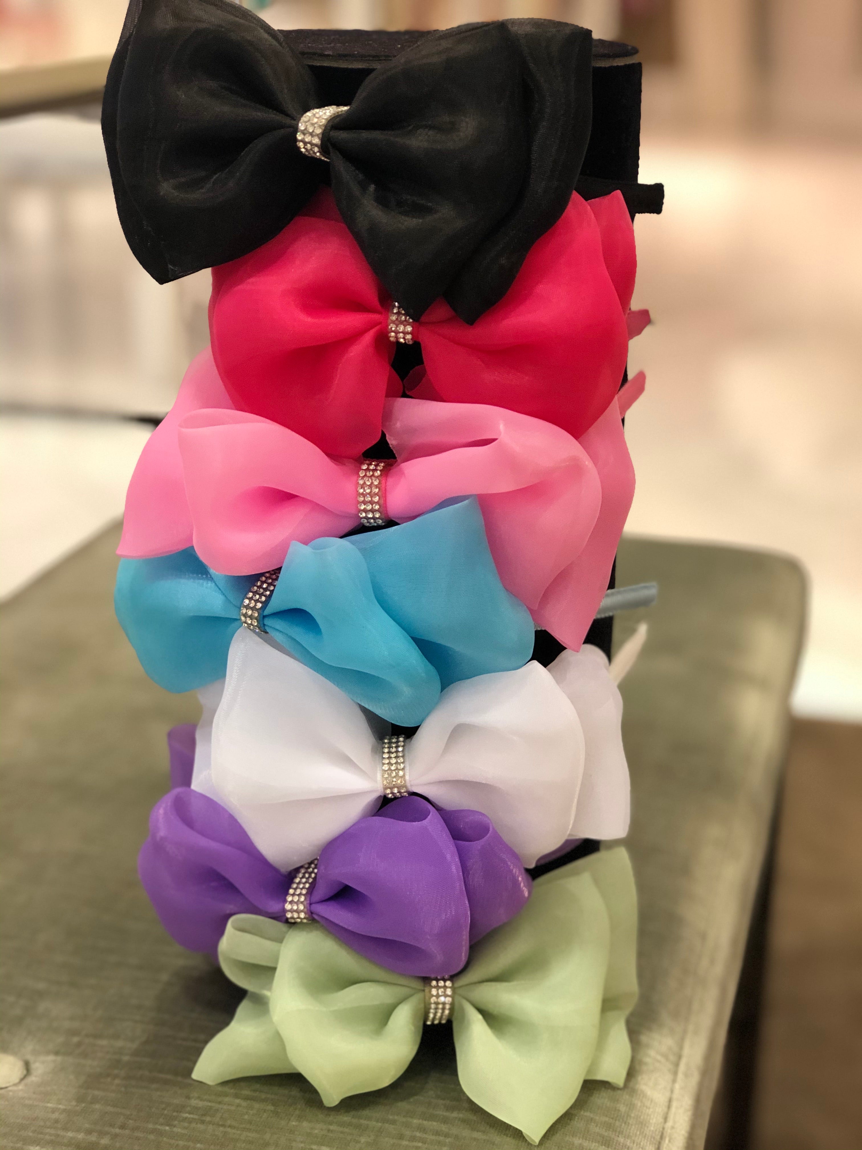 Chiffon Bow Crystal Headband