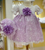 Katie Rose Aria Floral Dress and Bonnet Set