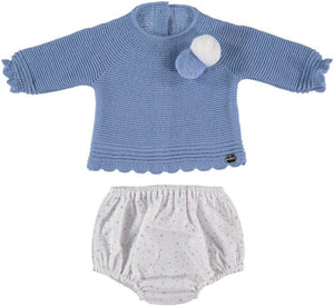 Pale Blue Infant Knit