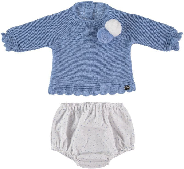 Pale Blue Infant Knit