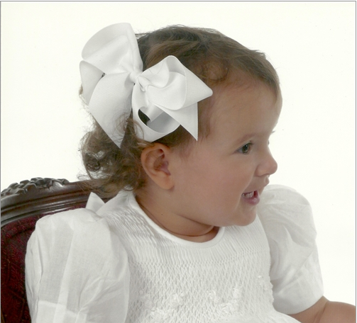 bows arts grograin large bow clip hair