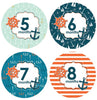 Nautical Milestone Stickers anchor baby