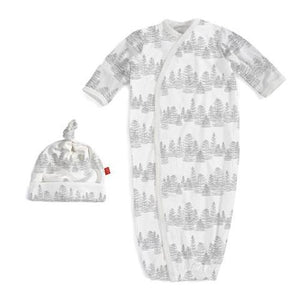 Magnificent Baby White Aspen Magnetic Sack Gown Set