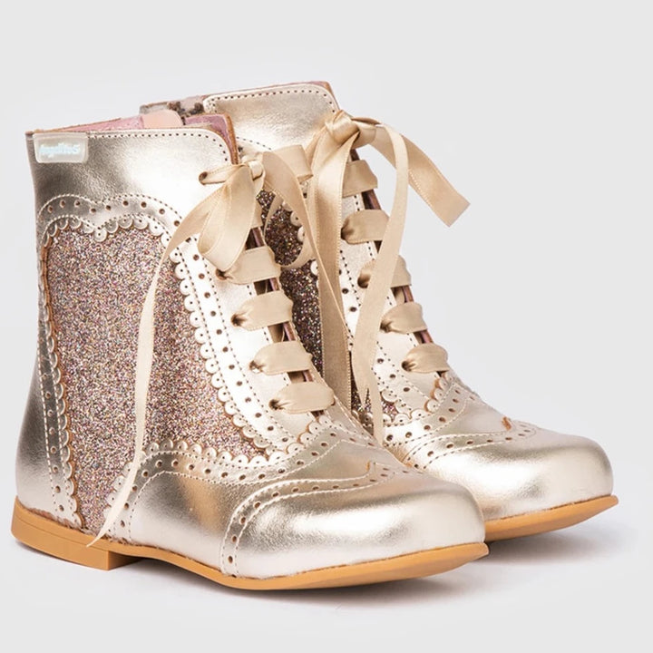 Gold Glitter Boot