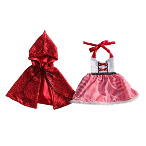 Belle Threads Red Riding Hood with Sparkle Cape