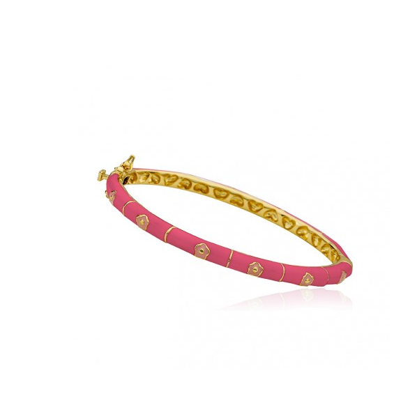 hot pink bangle twin star