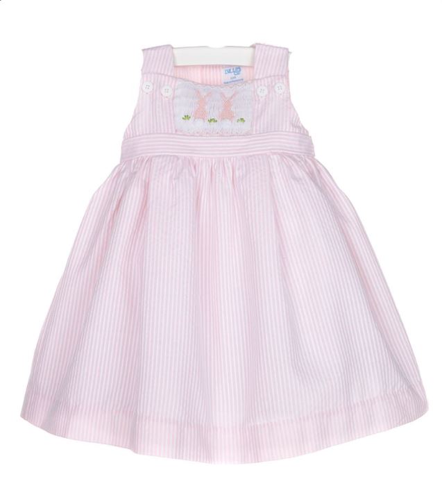 Luli & Me Pink Smock Bunny Dress – Layla's Boutique