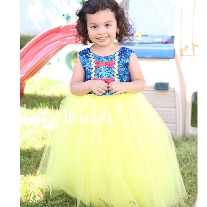 Sparkle Blue and Yellow Dress