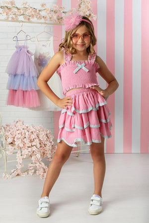 Blossom Pink Skirt Set