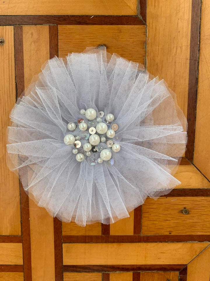 Sky Blue Tulle Clip