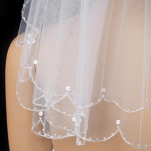 Scallop Edge Veil