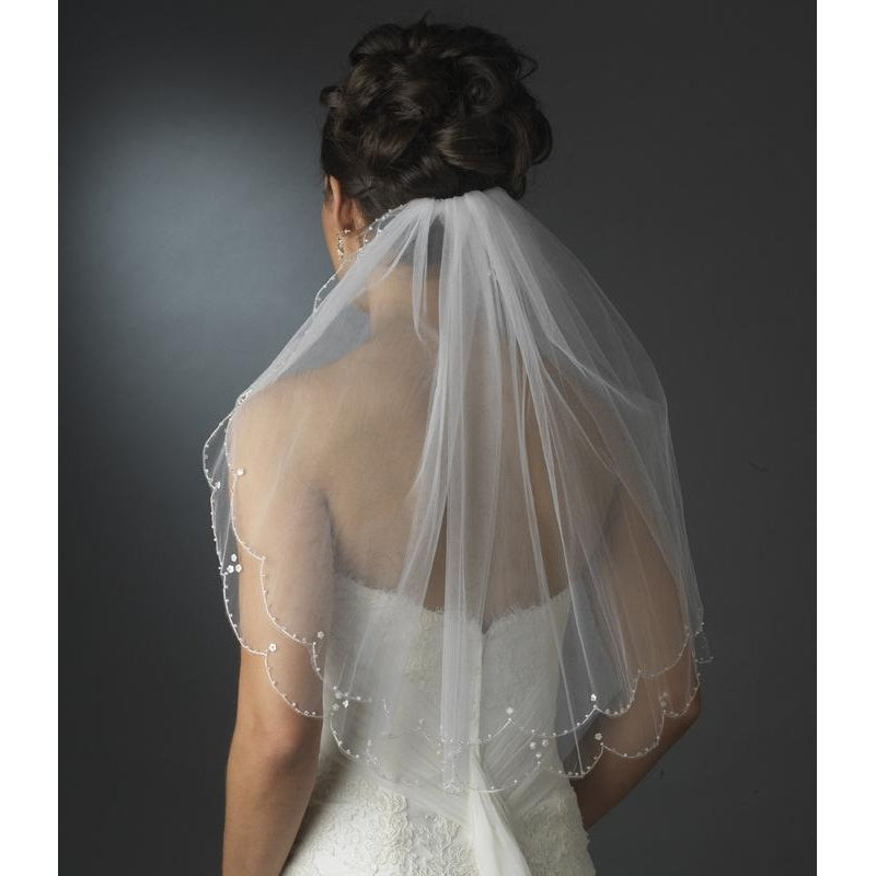 Scallop Edge Veil